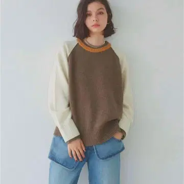 새상품 alexiastam 크루넥 레이어드 니트