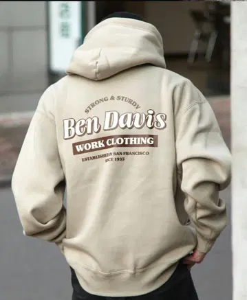 BEN DAVIS 풀오버 후드티 풀오버 속기모 빅 실루엣
