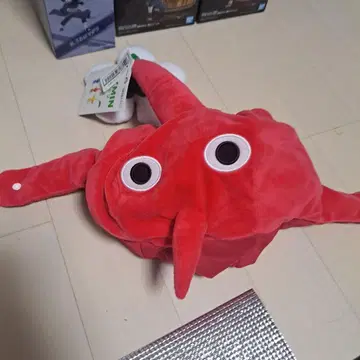 빨간 피크민 오키리 모자 빨강
