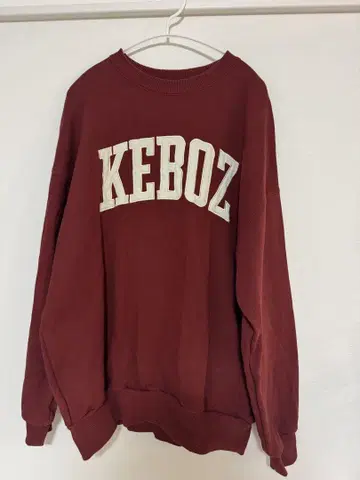 Keboz 버건디 크루넥 트레이닝복 MEDIUM