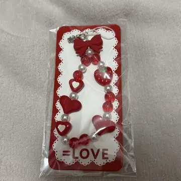 =LOVE 특별한 의상 모티브 비즈 스트랩