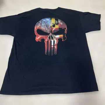 FRUIT OF THE LOOM 구제 의류 스컬 로고 T셔츠 USA