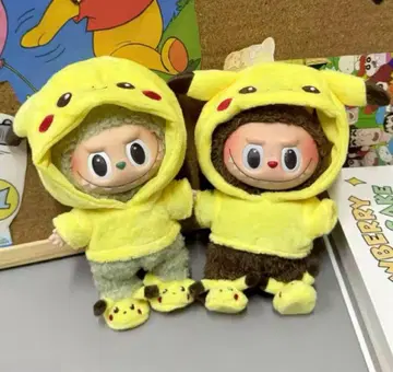 당일 발송 LABUBU 옷 인형옷 피카츄 셋업