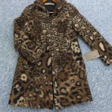 ZARA BASIC 레오파드 무늬 울 코트 S 사이즈