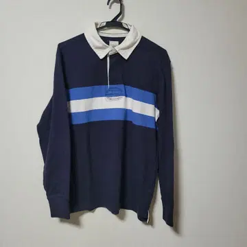 LANDS'END 란즈엔드 라거 셔츠 피케 셔츠 네이비 컬러