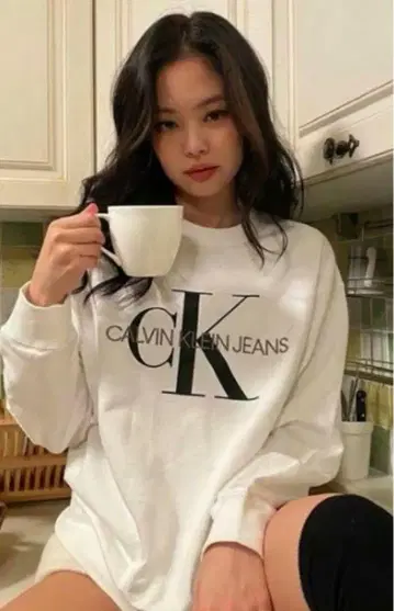 CALVIN KLEIN JEANS 화이트 트레이닝복