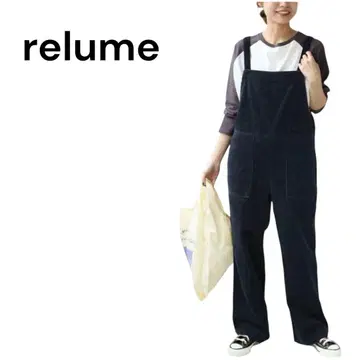 relume 레리움 코듀로이 오버롤 살로펫 네이비