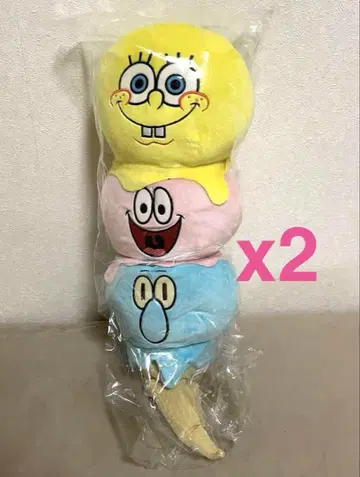 [미사용 새상품] 스펀지밥 트리플 아이스 BIG 봉제 인형 2개