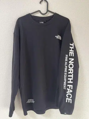 THE NORTH FACE 블랙 긴팔 티셔츠