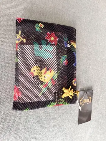미사용 새상품 FEILER 하이 메쉬 파우치 블랙 12 x 14cm