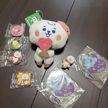 BT21 마스코트 봉제 인형, 캔뱃지, 아크릴 스탠드