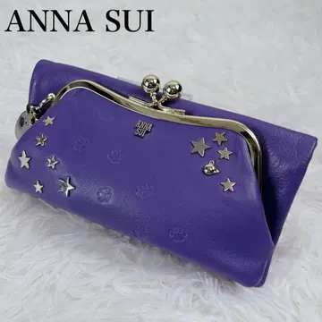 컨디션 최상 ANNA SUI 고양이 쥐 별 가마구치 접이식 지갑