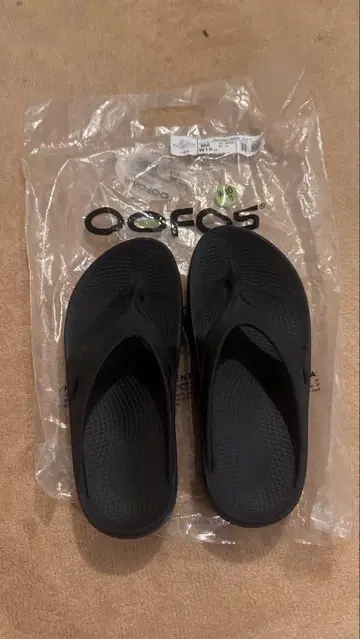 OOFOS 캐주얼 스포츠 비치 샌들 블랙 #27.0cm