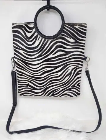 MY BEST BAG 링스타 송치 숄더백 제브라 패턴