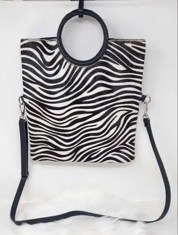 MY BEST BAG 링스타 송치 숄더백 제브라 패턴