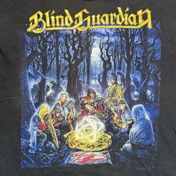 당시물 90s BLIND GUARDIAN 밴딩T셔츠 L 메탈