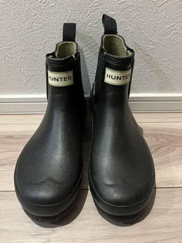 HUNTER 블랙 레인부츠 UK3