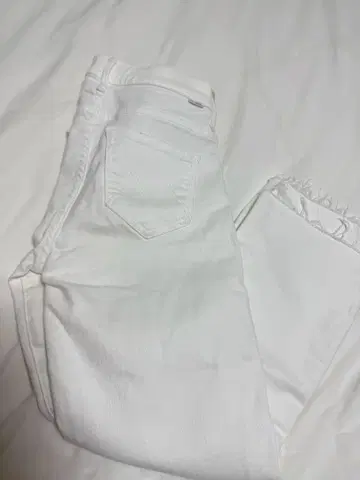 MOTHER 화이트 플레어 데님