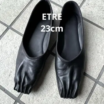 etre tokyo 스퀘어토 발레 슈즈 블랙 23cm