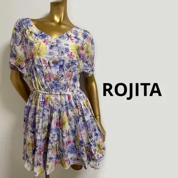 [ 1962 ] ROJITA 등 리본 꽃무늬 원피스 S