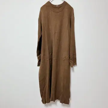 미라오웬 [ 0 ] 원피스/밑단 슬릿 심플 긴팔 가을/겨울 리브 깔끔