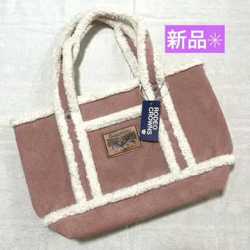 새상품 RODEO CROWNS 로데오 크라운 코듀로이 무스탕 백