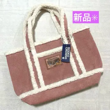 새상품 RODEO CROWNS 로데오 크라운 코듀로이 무스탕 백