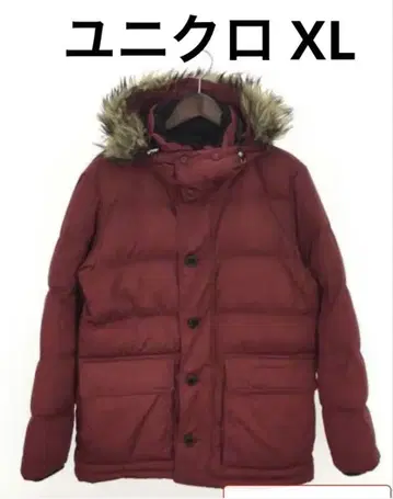 UNIQLO 다운 자켓 보르도 XL