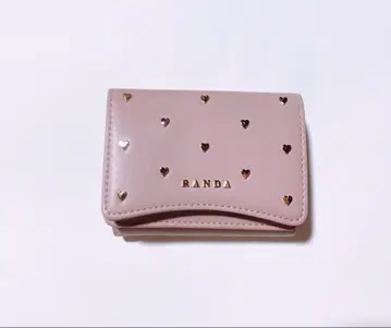 RANDA 하트 3단 폴더형 지갑 스터드 올 패턴