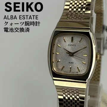 미사용품 SEIKO 세이코 알바 블레스형 쿼츠 손목시계 배터리 교환 완료