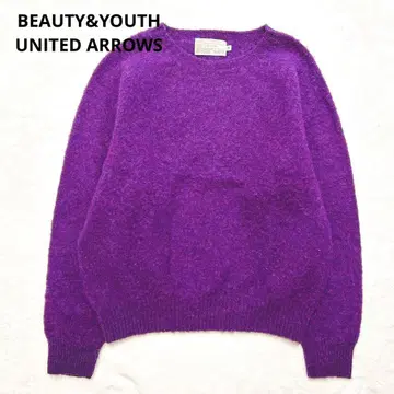 BEAUTY&YOUTH 별주 퓨어 울 니트 샤기 도그 스웨터