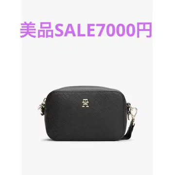 [ 새상품급 ] TOMMY HILFIGER 모노그램 로고 카메라백