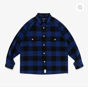 DESCENDANT VANNING PLAID LS SHIRT 블루