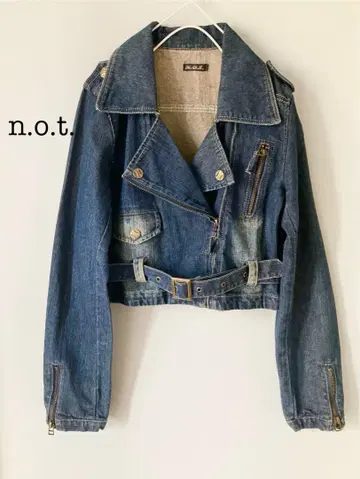 n.o.t. 더블 라이더스 데님 자켓 숏 기장 투링