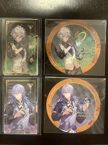 니지산지 애니카페 칵테일 카드 코스터 무라쿠모 카게츠 호시미치 쇼