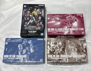 반다이 HG 샤아 자쿠 짐 스레거 모로코 RX-78-02 4점