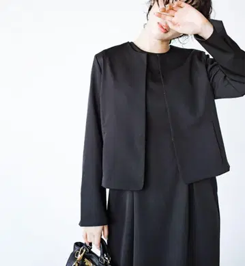haco! KAKKO 겉옷처럼 입으면 완성되는 노카라 자켓 블랙 XL