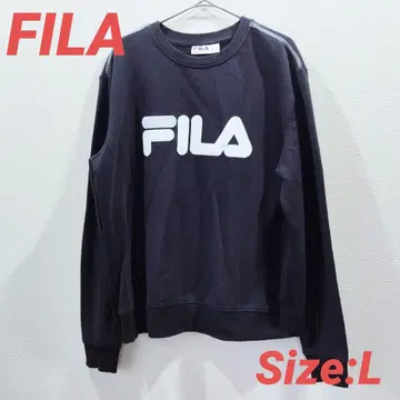 FILA 블랙 맨투맨 L 90년대 빈티지 크루넥 휠라