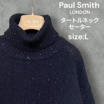 [ 인기 ] Paul Smith 터틀넥 스웨터 size:L 블랙