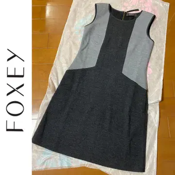 가을/겨울 새상품급 FOXEY 슬리브리스 원피스 40 울100