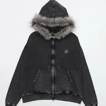 MA55IVE SHORT ROUND 퍼 그래픽 ZIP 후드티