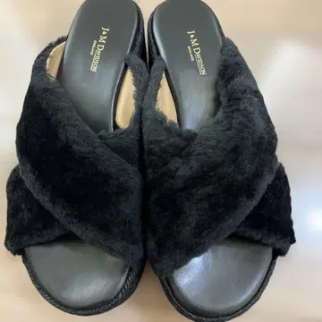 J & MDavidson 블랙 플랫폼 샌들