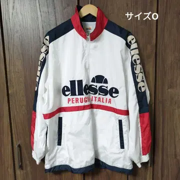 빈티지 ellesse 엘레쎄 하프 지퍼 나일론 자켓 사이즈 O