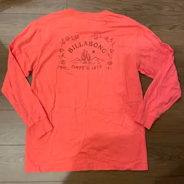 BILLABONG 코랄 핑크 긴팔 T셔츠