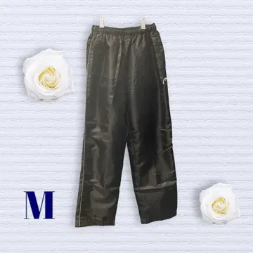 저지 팬츠 허리밴딩 안쪽 끈 있음 스트레이트 블랙 M 사이즈