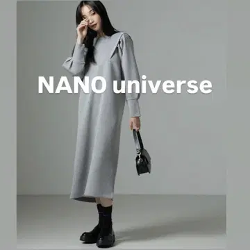 [ 새상품급 ] 나노 유니버스 24AW 종이상자 볼륨 슬리브 컷 원피스