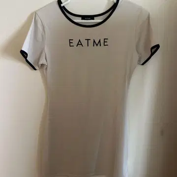EATME 반팔 T셔츠 원피스 아이보리