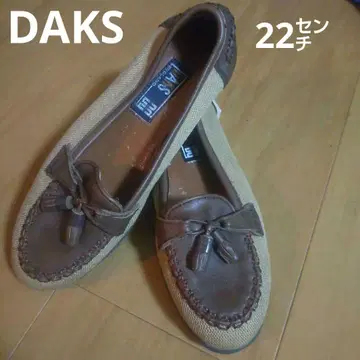 DAKS 로퍼 펌프스 슬립온 이탈리아제 여성용 22cm