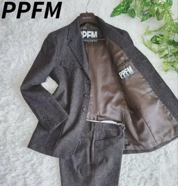 레어 새상품급 PPFM 수트 셋업 트위드 빈티지 L 상당