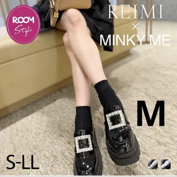 민키미 [ REIMI님 콜라보 ] 7cm힐 통굽 비쥬 로퍼 M